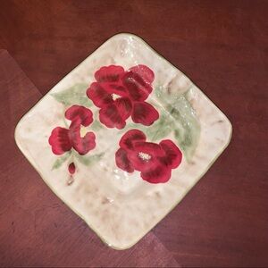 EUC Poppy Flowers Serving Dish